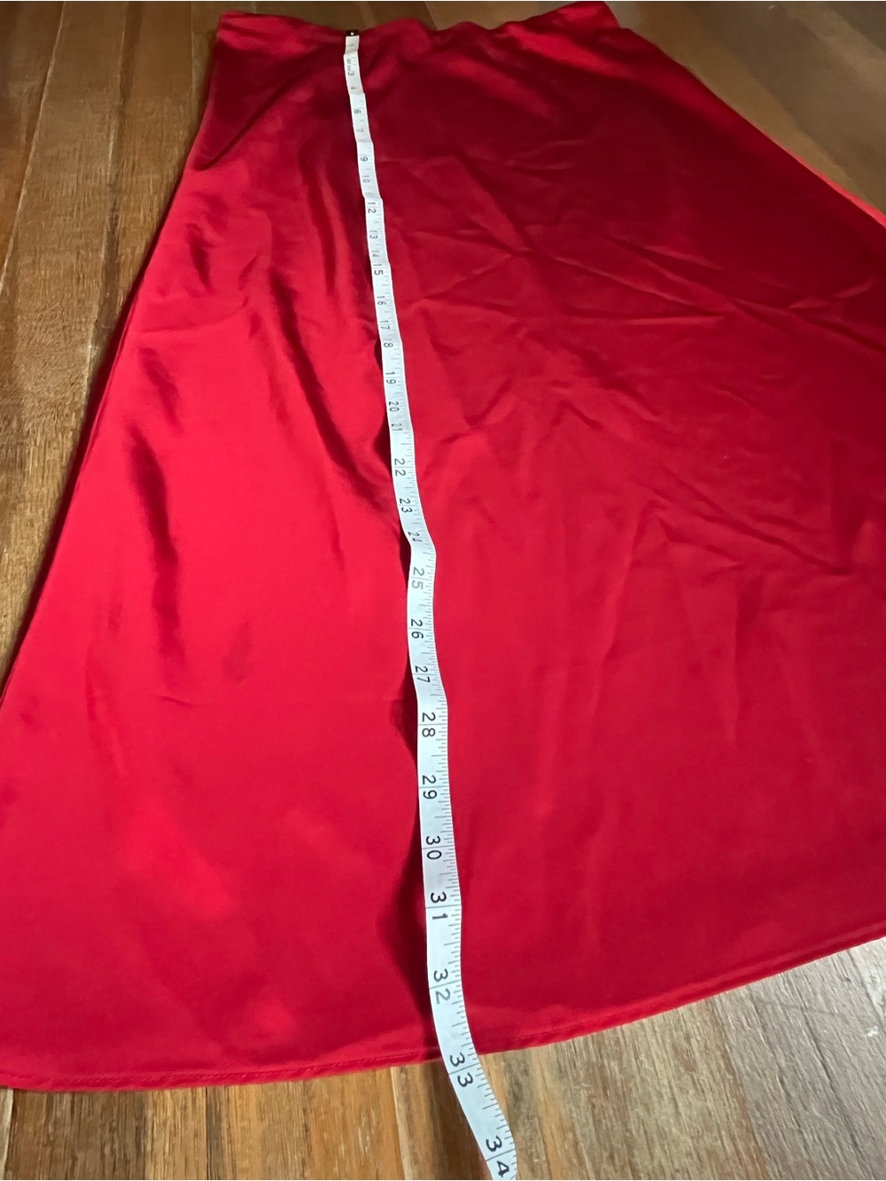 J. Crew Red Satin Midi Skirt - Women - Picture 6 of 6